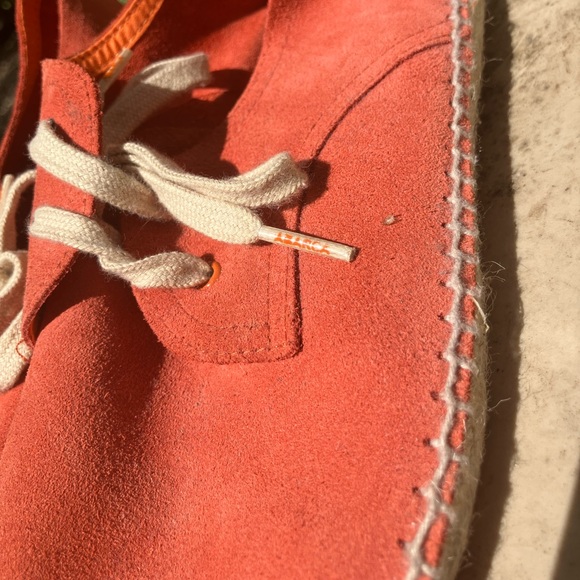 Orange handmade espadrilles - Picture 2 of 6